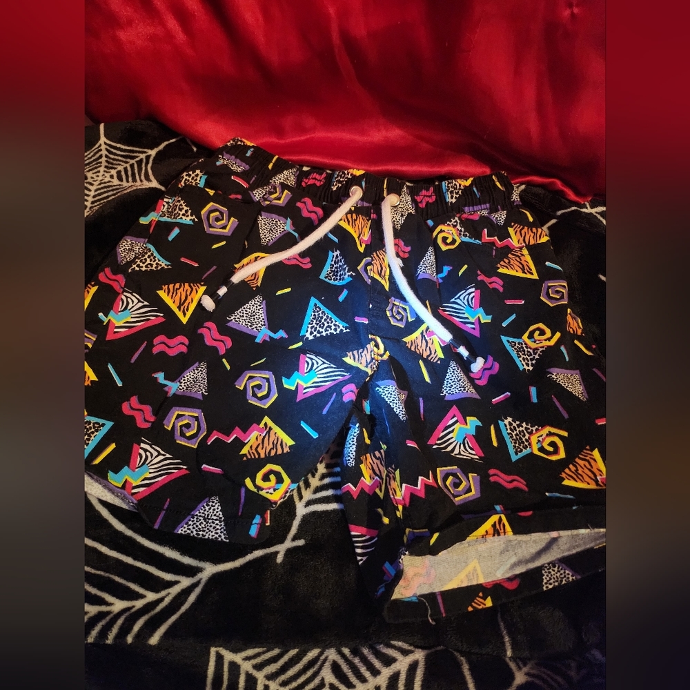 80s Vibrant Arcade Shorts